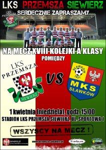 Przemsza Siewierz - MKS Sławków, 01.04.2012 godz. 15:00 - 18 kolejka